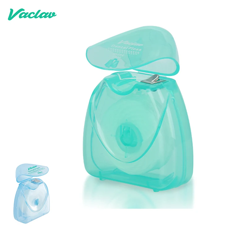 Hot selling Teeth Shape Key Chain Deep Clean Flosser 50 meters Dental Floss