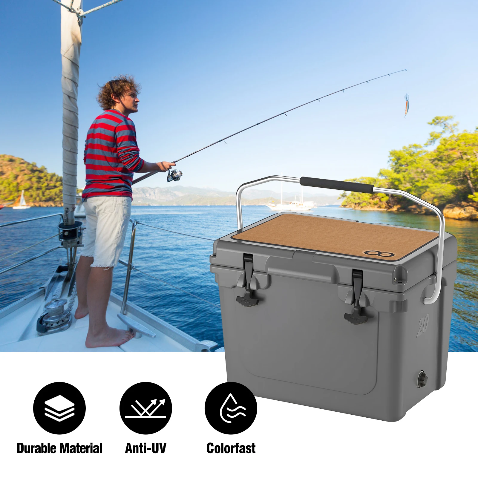 Woowave NEW Arrival Custom Size Texture Color Marine EVA Foam Mat Cooler Pads Traction Pad For Cooler Box For YETI Tundra 75