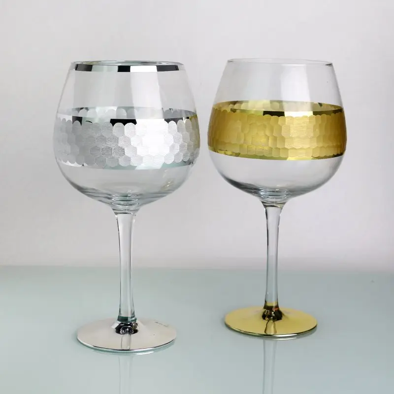 custom logo Lead Free Crystal Gin Tonic red wine Glass Gin Balloon Wine Glass Goblet Cocktail Gin Glasses