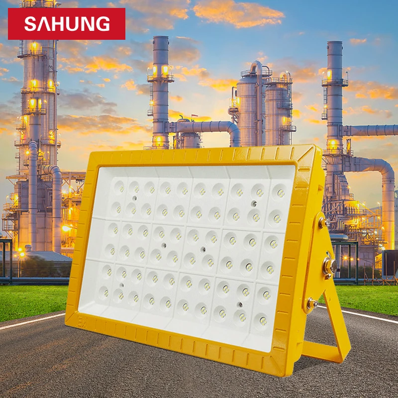 5 Years Warranty 130LM/W Atex Led Explosion Proof Light 100w 150w 200w High Lumen Explosion- proof Flood Lamp Petrochemical Use