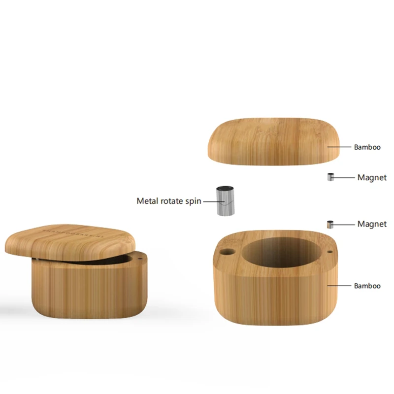 Sustainable Refillable Lipstick Mascara Tube Bamboo Beauty Container Manufacturers Product Skin Care Skincare Makeup Packaging