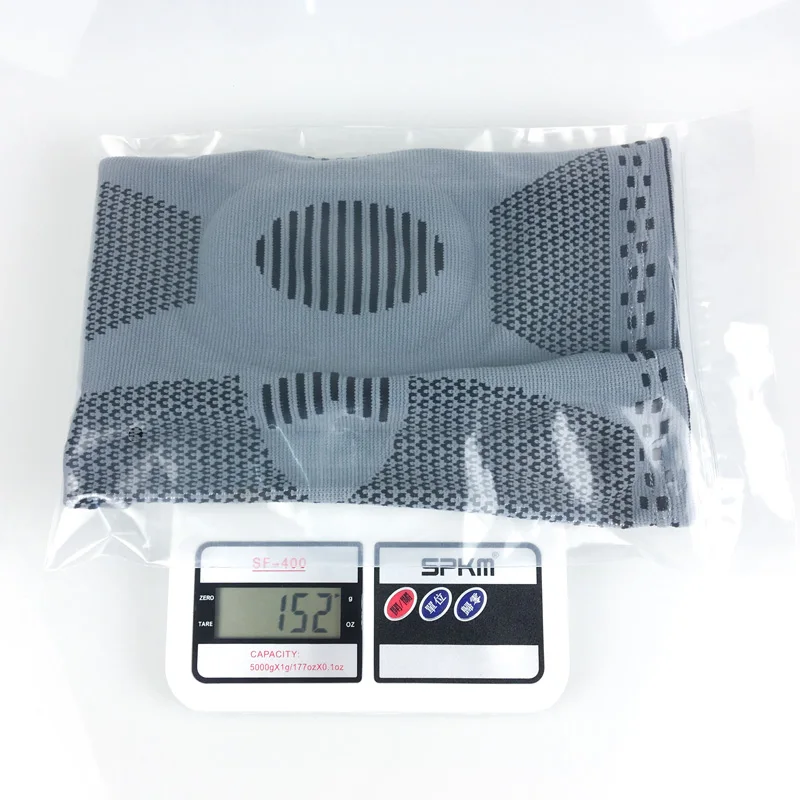 Advanced Nylon Knee Compression Support Brace Sleeve Protector with Silicon Pads for Fitness Sports Gym Exercise Weightlifting