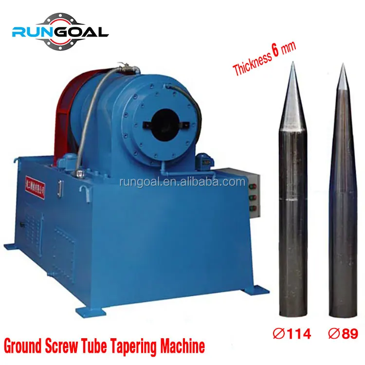 Factory Wholesale Ss Tube Pipe Taper Cone Reducing Automatic Ground Screw Machine