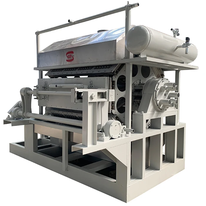 4000pcs/hr Automatic Paper Pulp Waste Paper Egg Tray Carton Box Dish Machine For Large Quantity Production Line