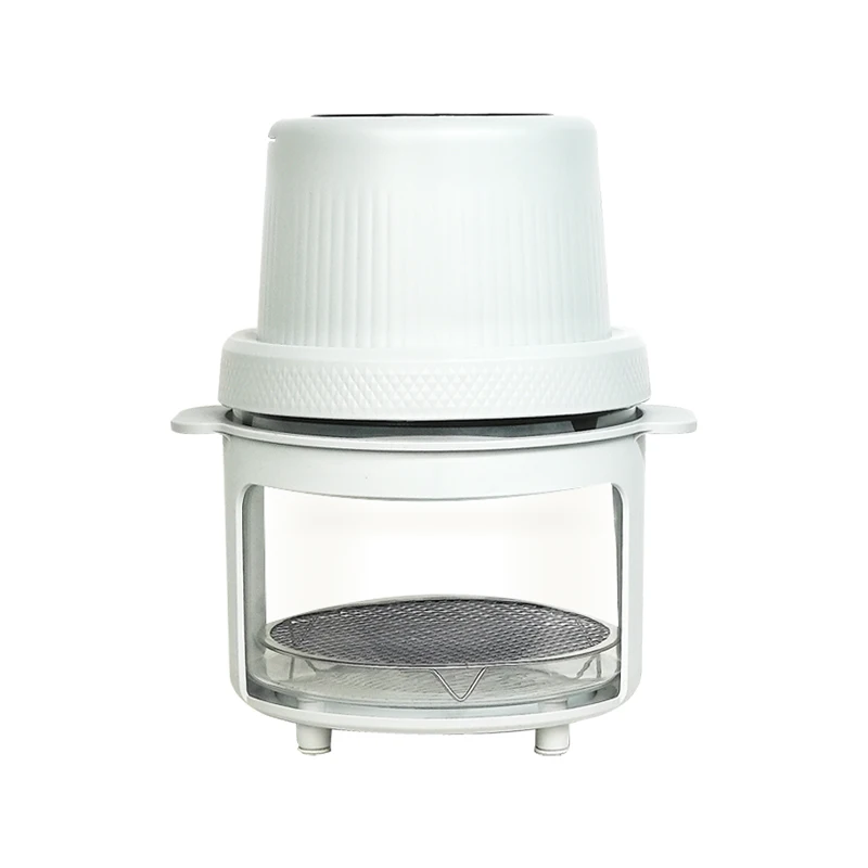 3L Visual Glass Pot Oil-Free  Air Fryers and Mini Electric Deep Fryer Non Stick Air Fryers