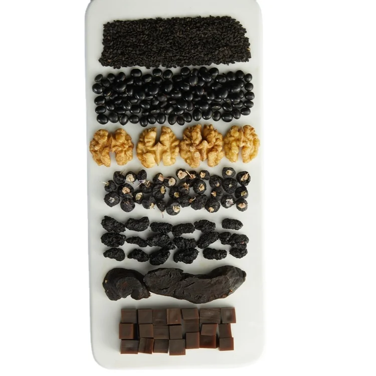 
The fine quality Black Sesame Balls Cooked Instant Handmade Honey Black sesame ball 9-time steamed and 9-time sun dried 