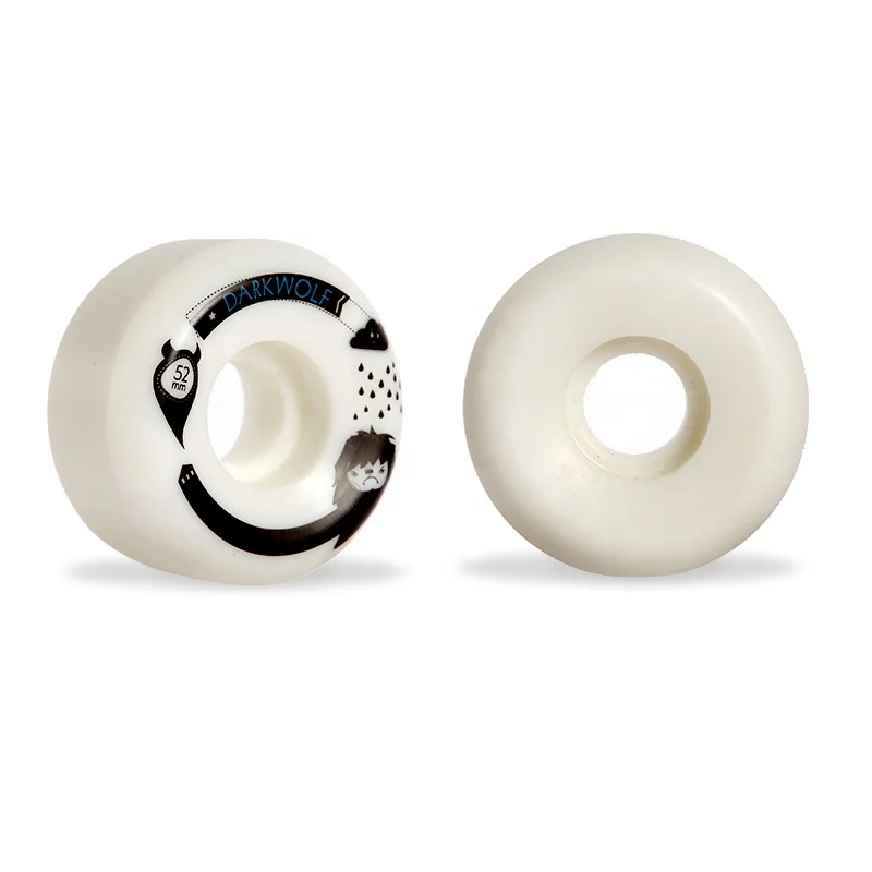 DARKWOLF wholesale 55D 52mm Polyurethane Custom print skate board Skateboard Wheels