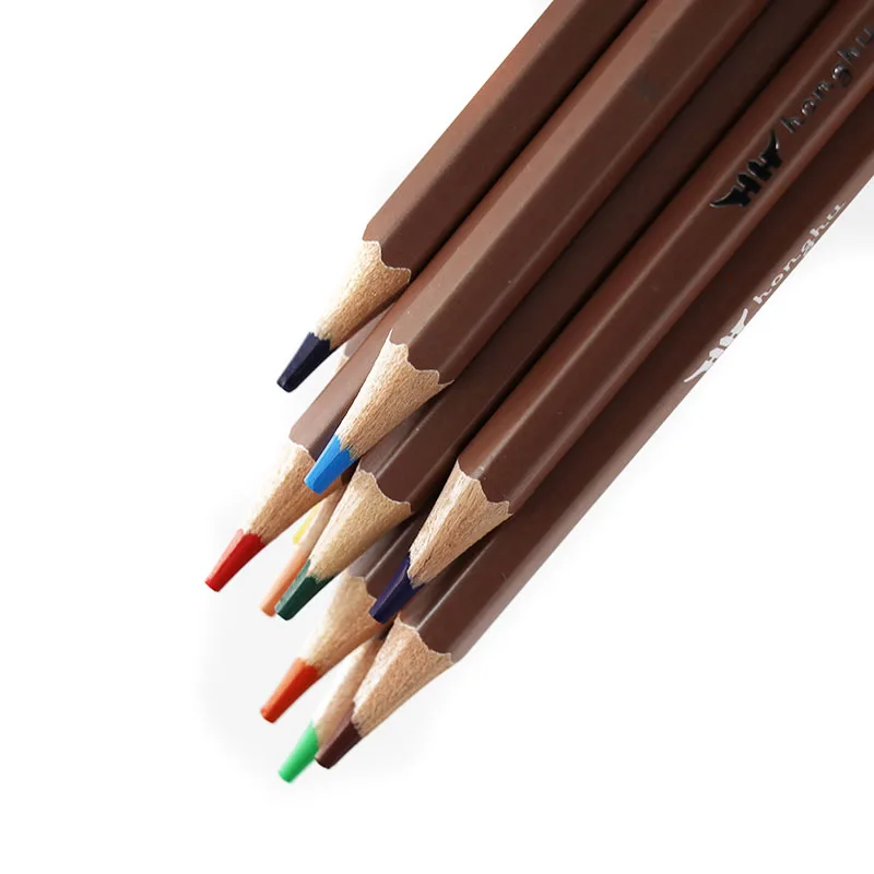 
HONGHU COLOUR pencil golden body wood lead 12color 24 color 36 color setSchool Packaging Office Color Material Origin Type 