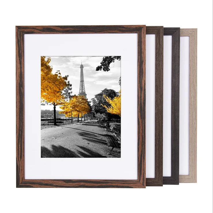 OEM Современная фоторамка галерея 8x10 11x14 16x20 20x24 24x32 дюйма Фоторамка деревянная для стен и стола