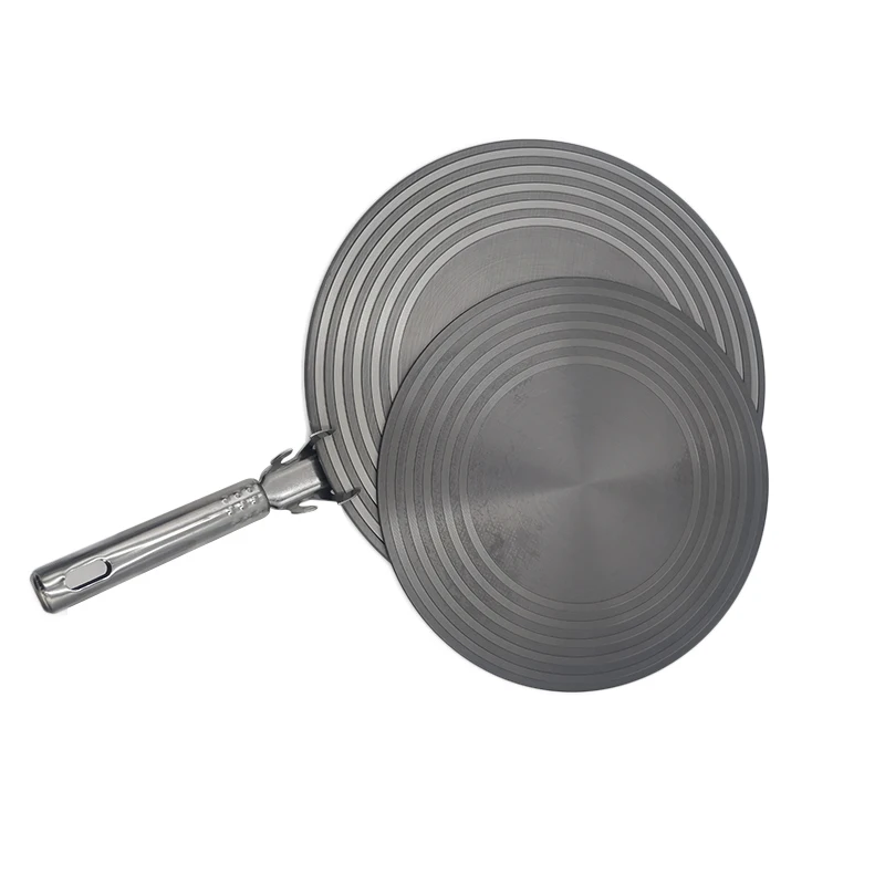 Round Aluminum Meat Fast Defrost Thawing Tray Kitchen 2 in 1 Aluminum Plate Fast Heating for Stovetop