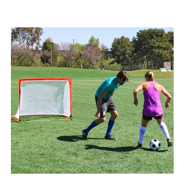 Cheap Portable Kids Play Sport Football Net Easy Install Folding Training Children Soccer Goal