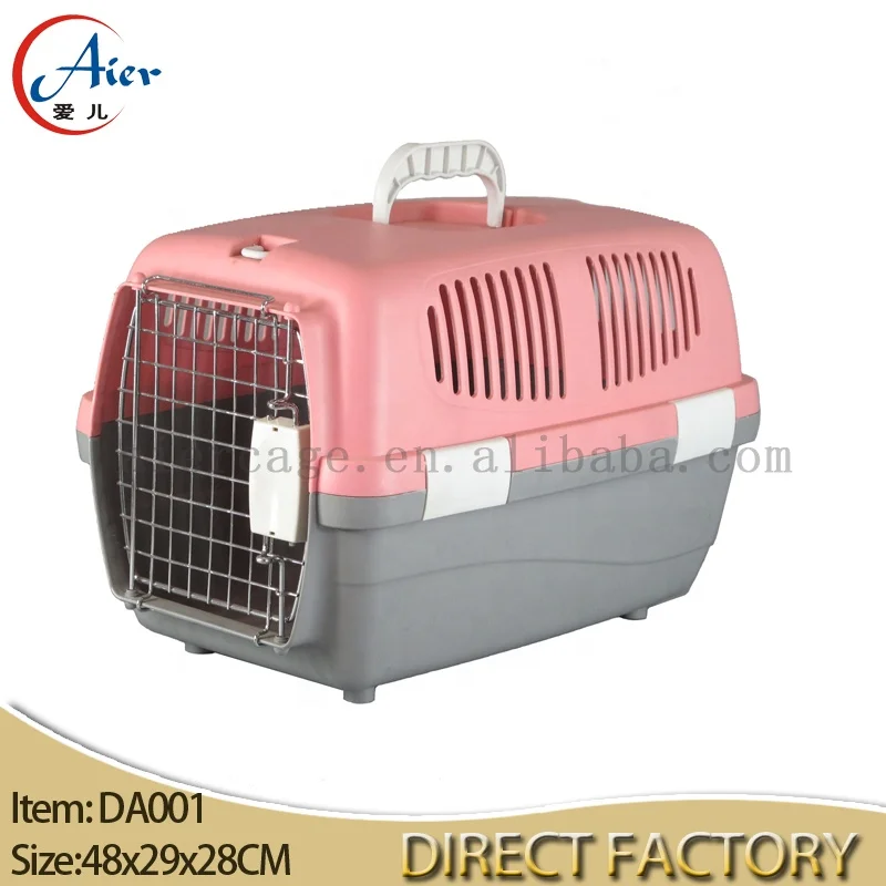 High Quality Stainless Steel Plastic Pet Cage Dog Kennel Outdoor Large Transport Iron Cage Animal Pet Dog Cages