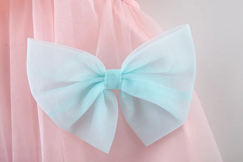 Baby Dress Girls Summer sweet multi-colored bow sleeveless gauze princess dress