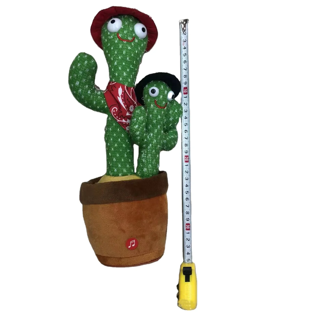 Electric plush toy factory Hot Sell 2022 Mother and son singing dancing and talking recording twisty cactus seriesm plushies
