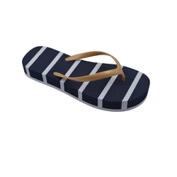 Best Quality Cheap Summer Soft Navy Style Stripe Ladies Slipper Flip Flop Sandals