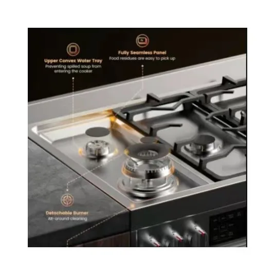  Robam G517K Новые популярные газовая плита горелки 5.0Cu.ft с 450 высокая температура Система самоочистки и субботы