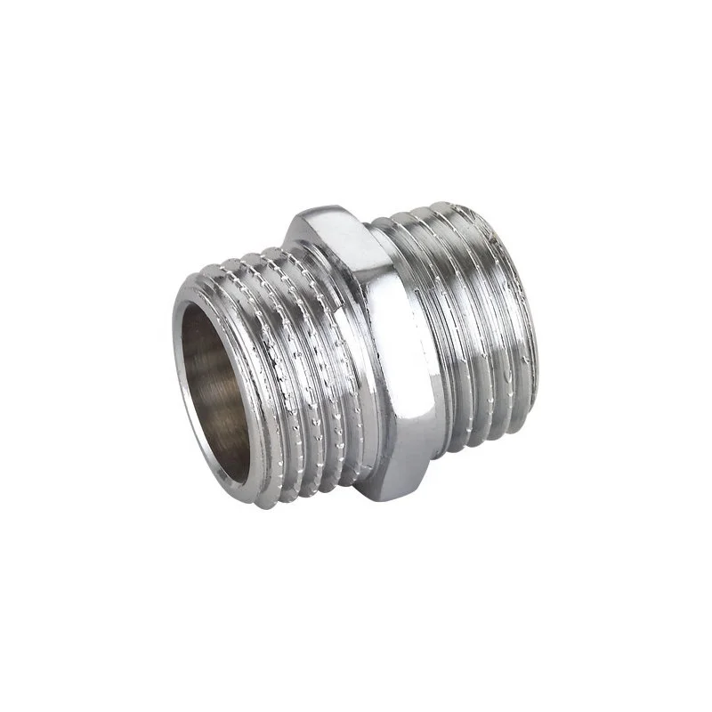 High quality chrome plated brass hexagonal union nut