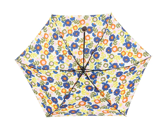 Three folding Japanese Portable tiny women umbrella with carrying pouch