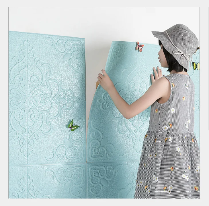 3d foam stickers home decor bathroom wall tile stickers for children