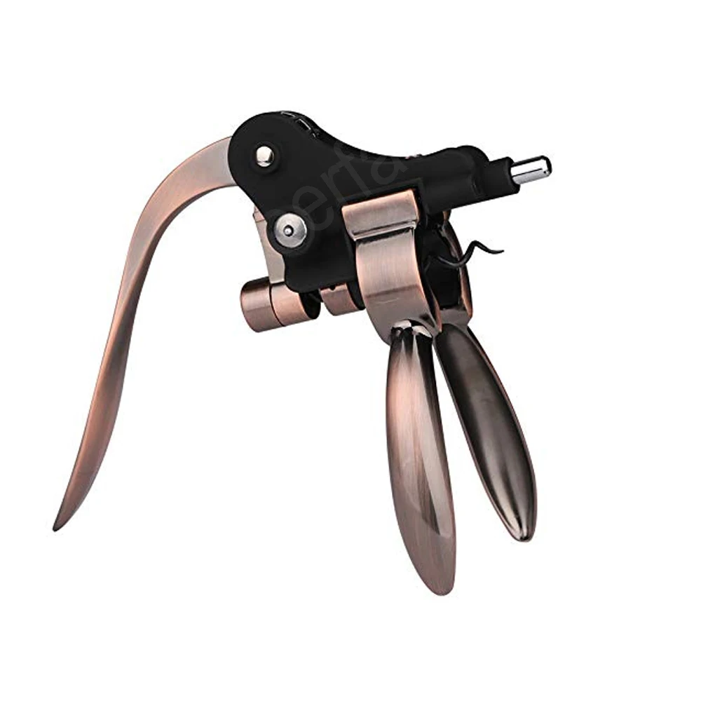 Wonderful Zinc Alloy Vertical Corkscrew Lever Bunny And Stainless Steel Heavy Duty Wine Cork Screw Opener Corkscrew For Wine