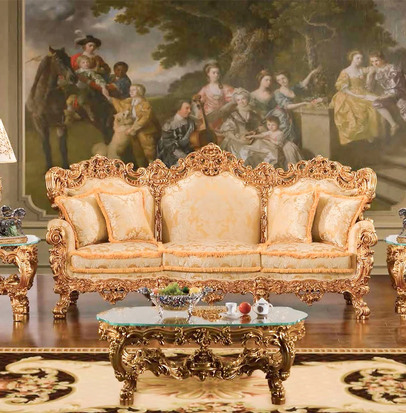 JS living room solid wood furniture high quality fabric for sofa