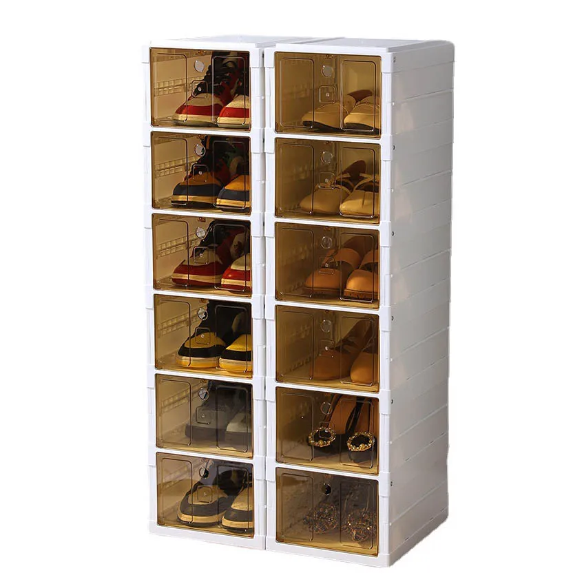 Portable Foldable  Installation-free 3/6/9 Tier Shoe Rack Organizer Cabinet for Closet Hallway