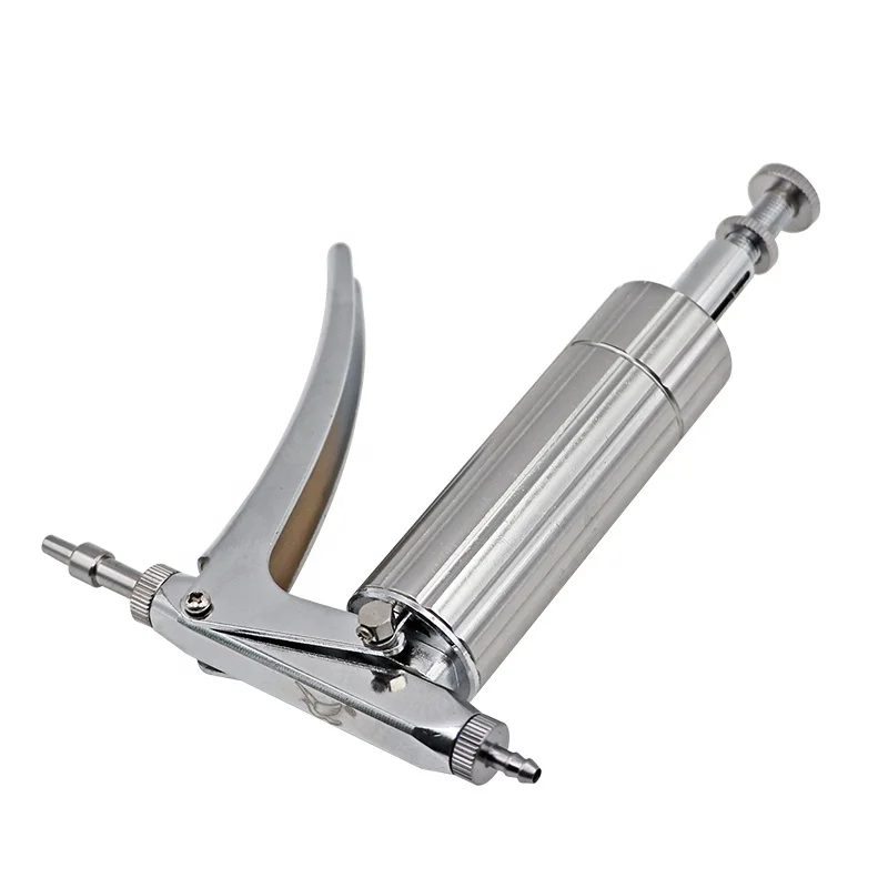 
Veterinary Medical Syringe Instrument 2cc Livestock AutomaticAnimal Metal Injection Gun for sale 