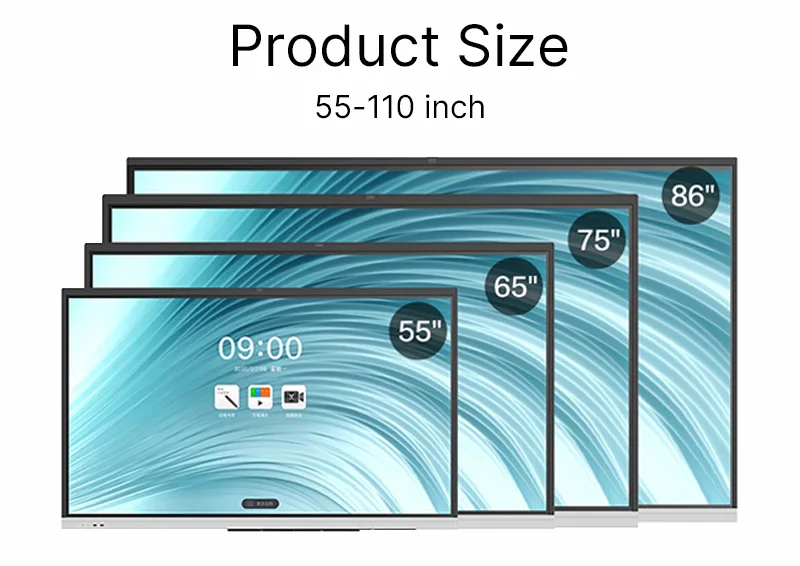 55 65 75 Inch LCD Digital White Board Interactive Touch Panel Smart Whiteboard Interactive screen