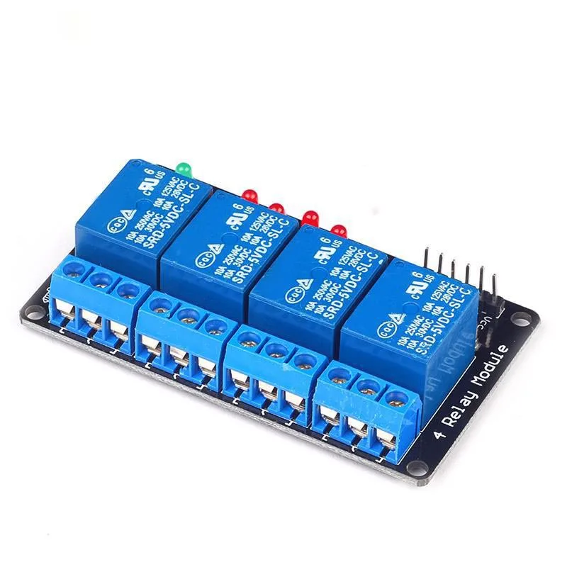 Dc5v 4 Channels Relay Module With Optocoupler Relay Output 4 Way Relay Module For Raspberry