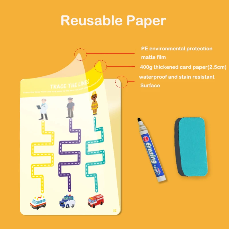 2023 Handwriting Practice Workbook with Pencil Pen Control Tracing Pre-handwriting Activity Book for Kindergarten Preschool Ki