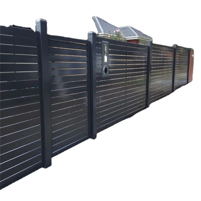 Easily Assembled Security Aluminium Metal Slat, Aluminum Boundary Wall Fence