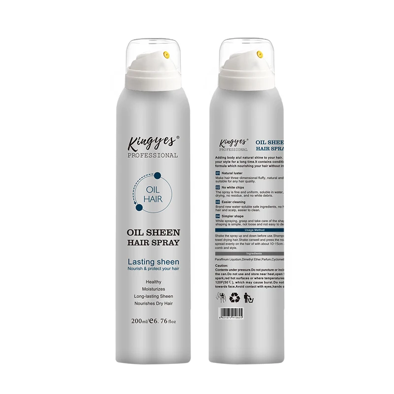 Natural Organic Scalp Care Hair Products Oil Sheen Spray Hair Detangling Mist Organic Smoothing Anti Frizz Oil Sheen Spray