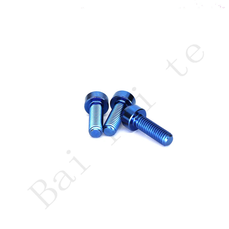 Factory Manufacture M8 Gr5 Blue Anodized Titanium Bolt