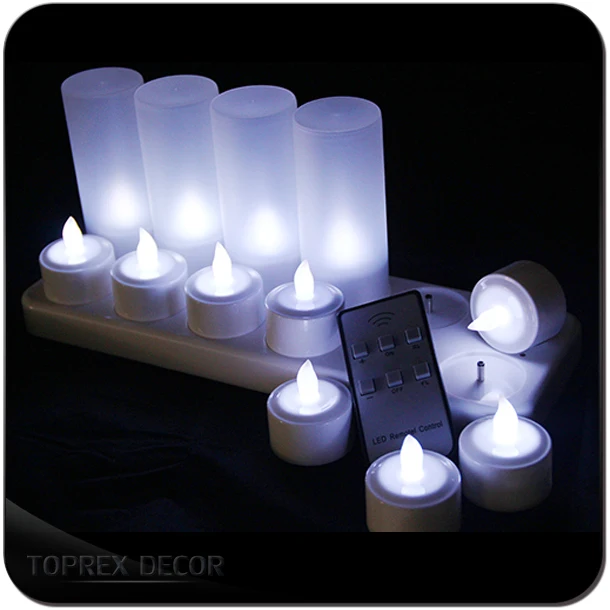 Top Picks Rechargeable Or Battery Party Flameless 3D Real Flame Candles Led Light Wax Candles With Remote Control Moving Flame