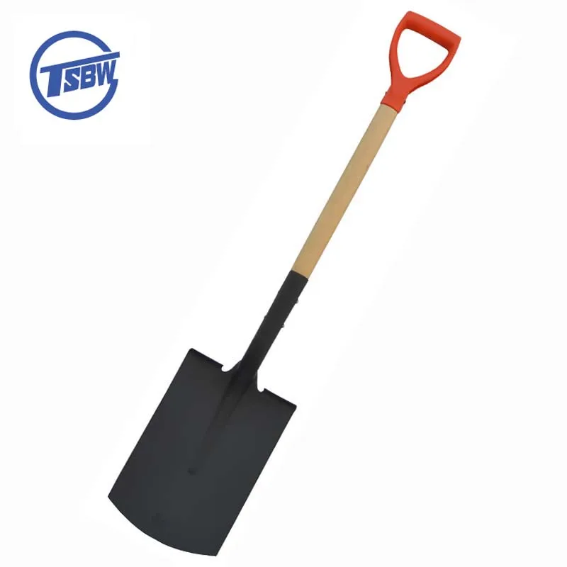 South American type pala Outdoor Carbon Steel head Garden Tool  Wooden Handle Digging Spade Shovel
