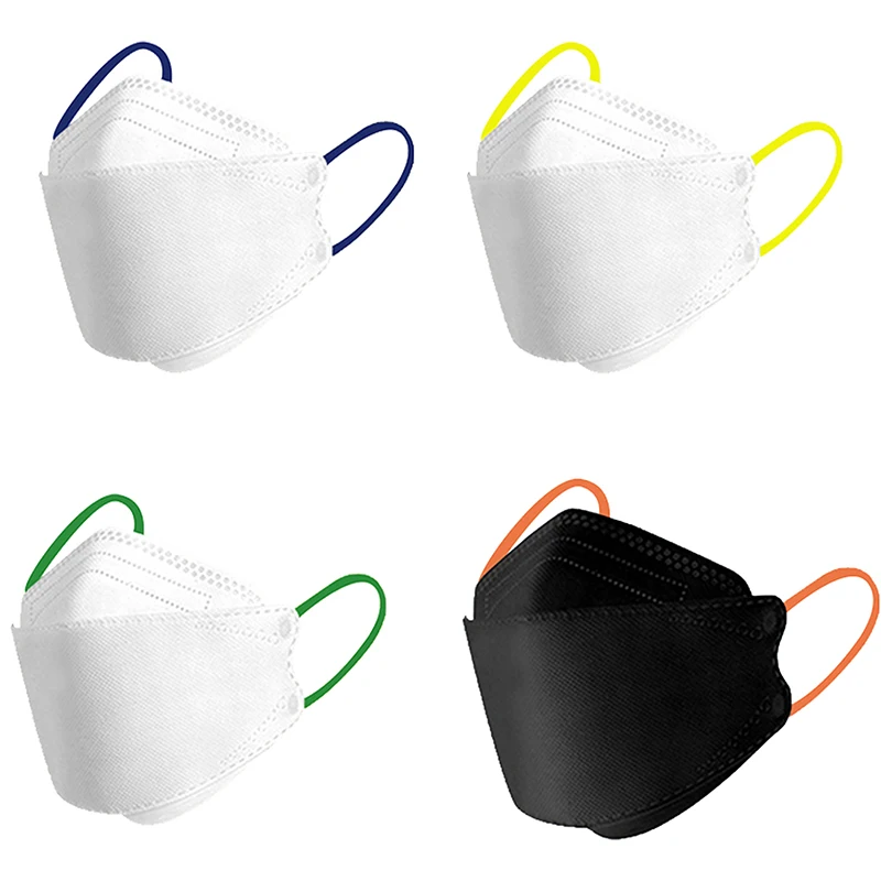 Hot Sale KF94 Mask 4 Layers Colorful 3D Korean Mask Korea Fish Shape Protective Facemask KF94