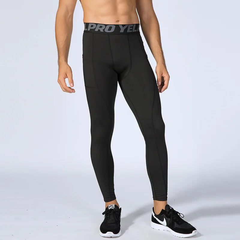Custom sportswear men running gym high waisted workout leggings custom spandex seamless super soft activewear football leggings