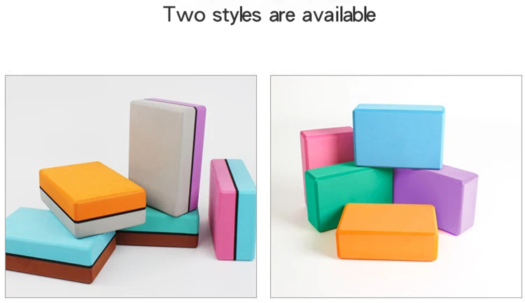 Eco-Friendly Gym Exercise Brick High Density Exercise EVA Cork Yoga Block