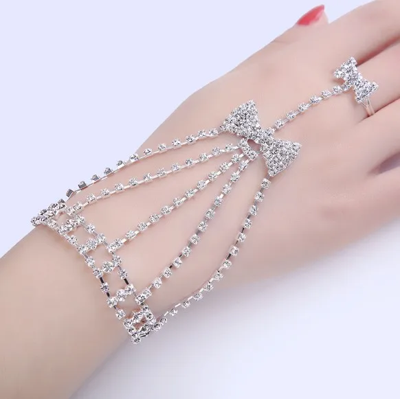 Indian finger ring chain  bracelet wholesale finger bracelet