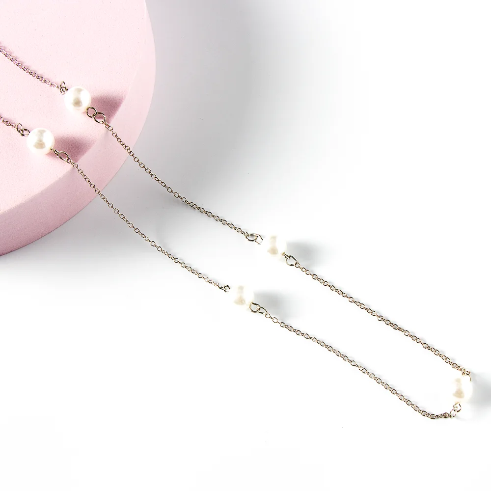 High Quality Eyewear Decoration Chain with Pearls for Glasses