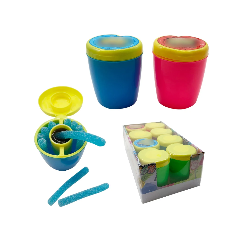 Sweet Fun Chewy Sticks and Sour Gel Juicy Jam Jelly Gummy Liquid Candy Sour Juice