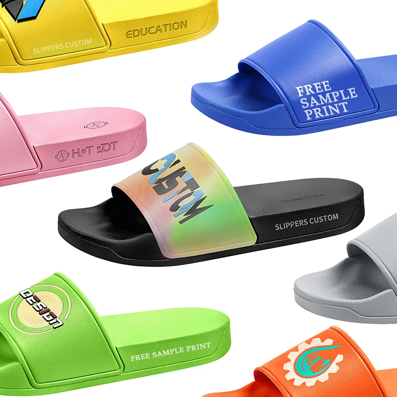 2022 Free Design Logo Lady Printing Flat Slipper Slipper Women Summer Outdoor Custom Slippers Sandal