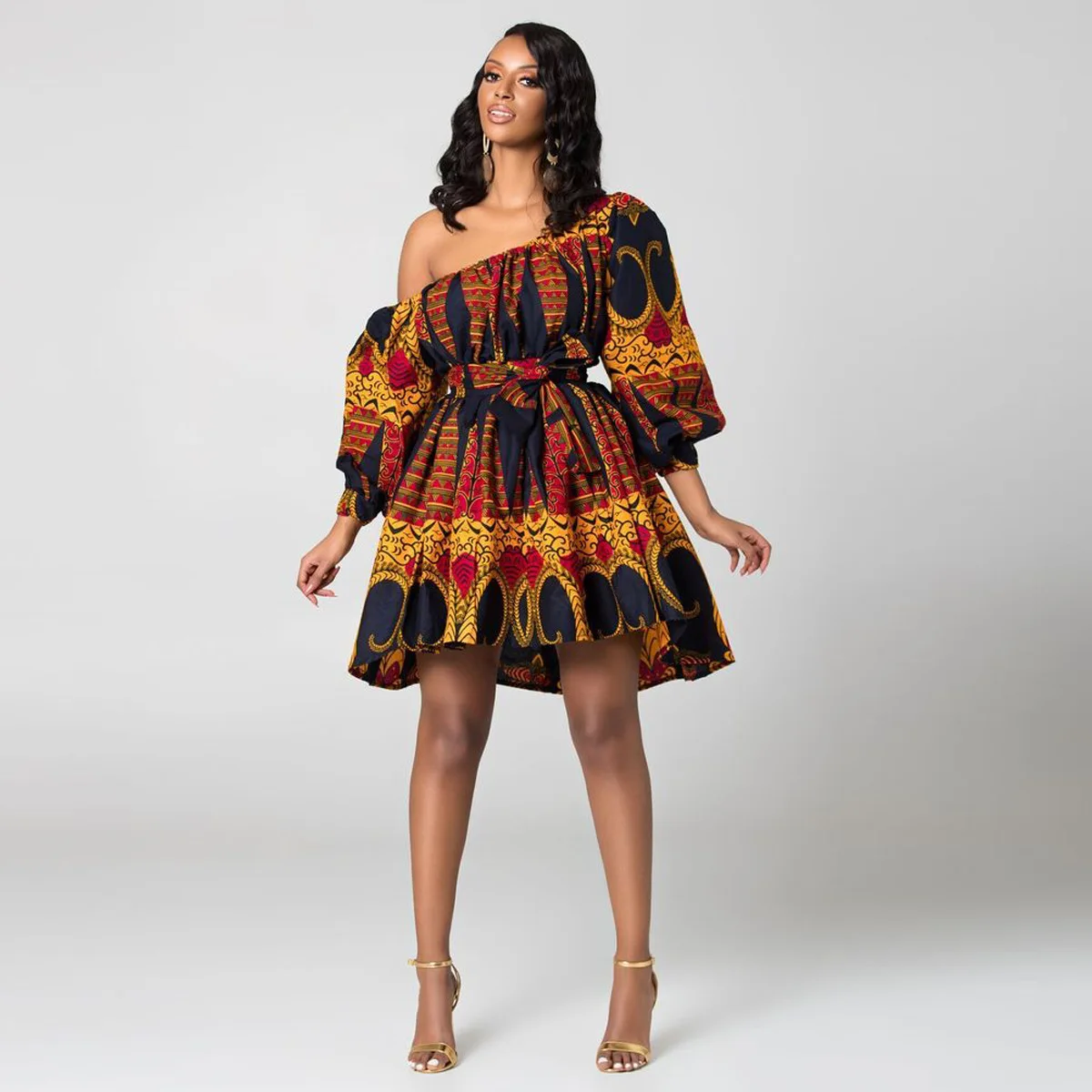 
Wholesale Kanga Clothing African Traditional Dresses African Print Polyester Ankara Dresses African Women 