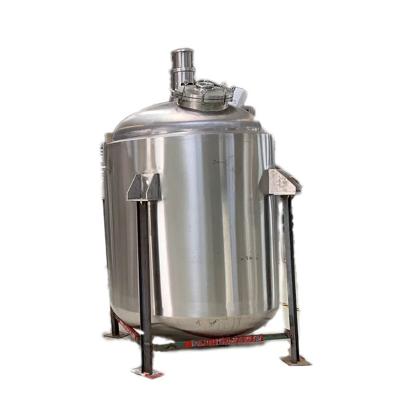 Small Liquid Ss Sealed Buffer Storage Tank Large Industrial Cone Bottom Double Wall Dual Jacketed Stainless Steel Tank