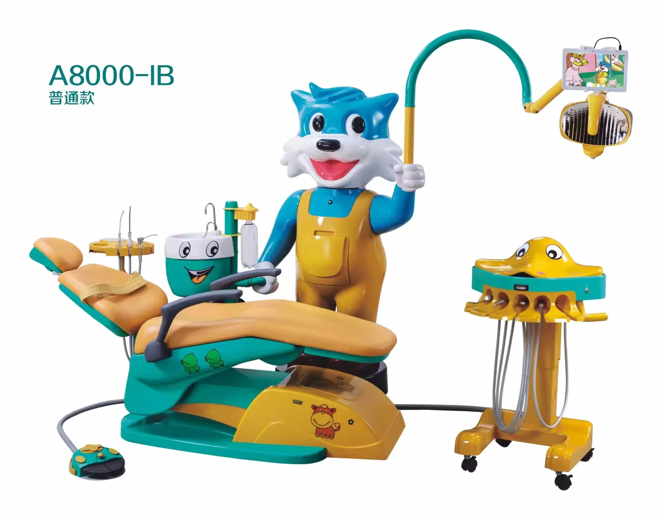 Kids Dental Chair A8000-IB clinic cartoon kid children dental chair unit