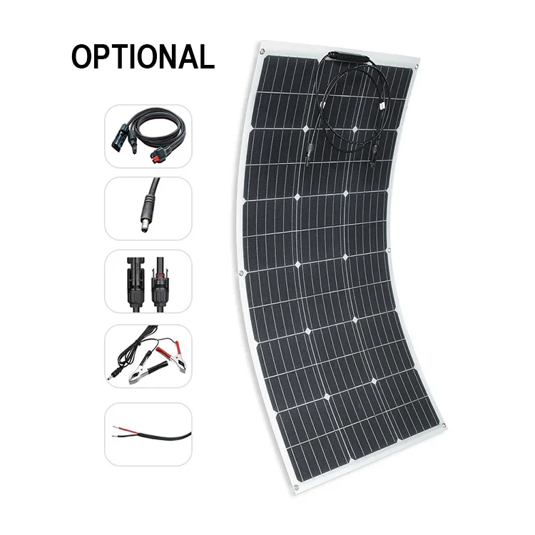 120 Вт 150 180 200 260 Гибкие портативные панели Etfe сгибаемые с кабелями Fotovoltaicos Pv оптовая продажа Китай