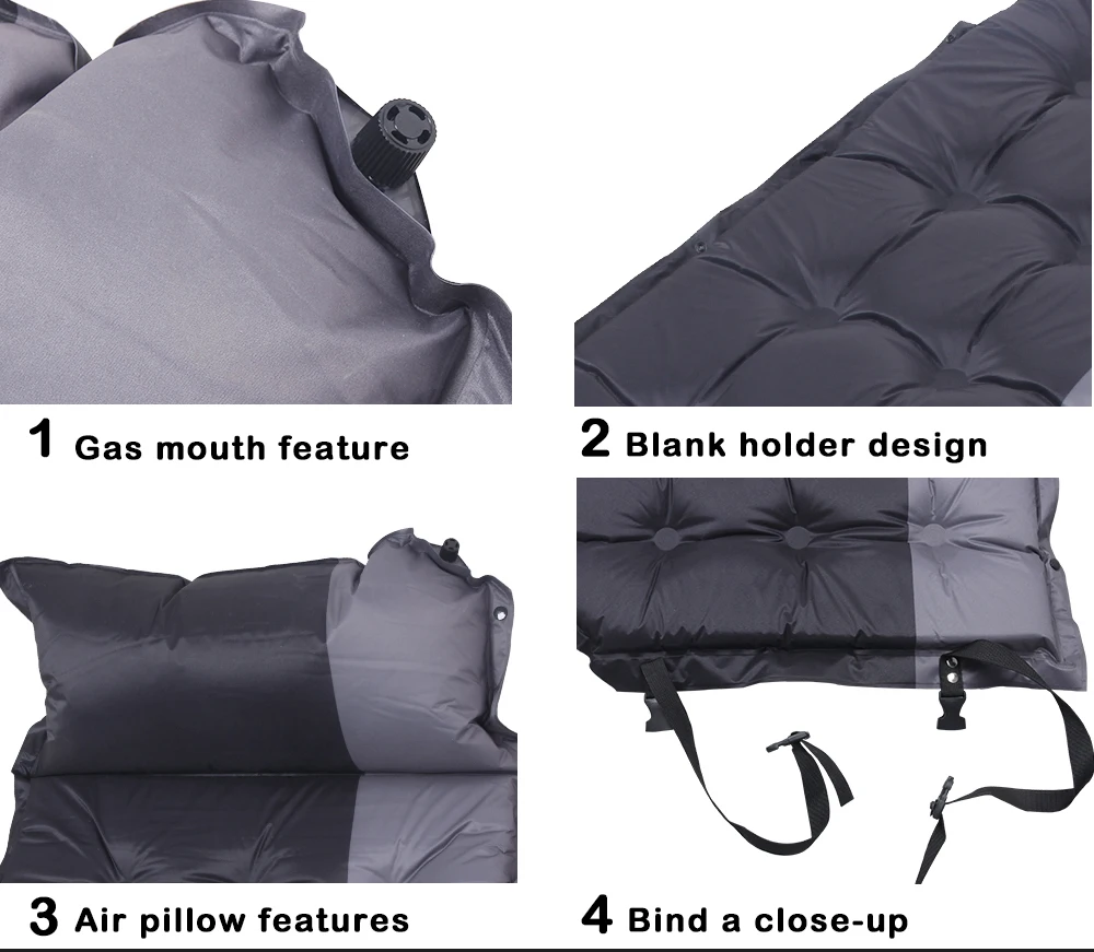 
outdoor selfinflatable adult sleeping pad, automatic air mattress 