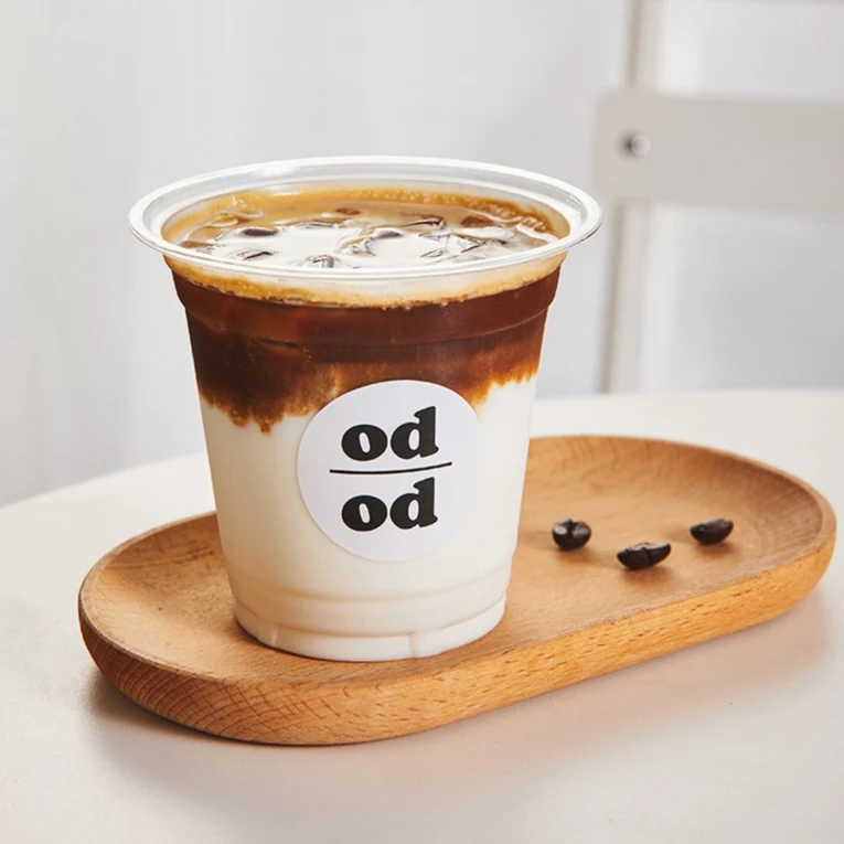Custom Printed PET 32oz Disposable Plastic Cups with Lid Compostable and Biodegradable Clear PLA Material for Cold Drinks