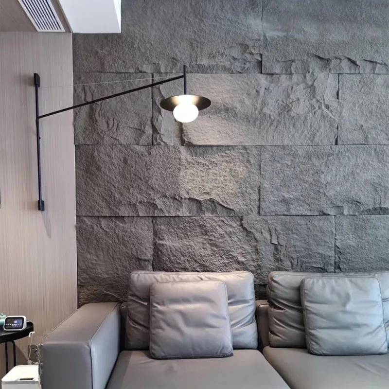 JUSTONE wall decorations for home pu material stone sheet sintered stone wall artificial stone molds artificial pu rock veneer