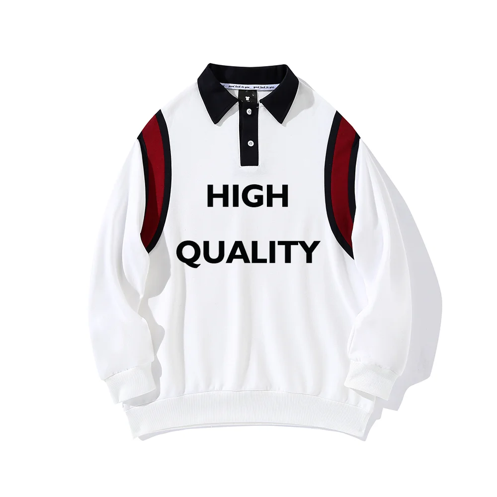 Breathable Polo T Shirts for Men Wholesale  Men Polo T Shirts Long  Sleeve Fashion Street wear Men Long Sleeve Polo SHIRT